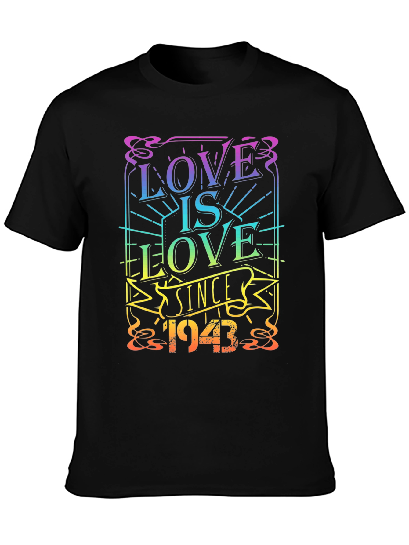 Love Is Love Since 1943 Black Pride T-Shirt
