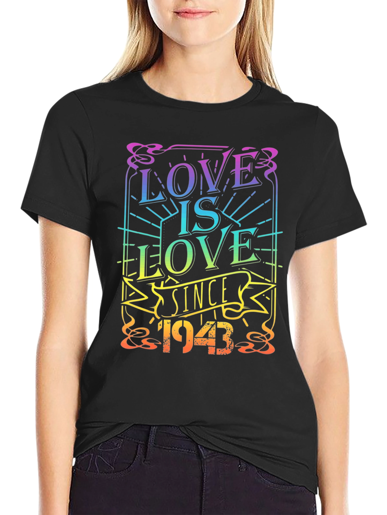 Love Is Love Since 1943 Black Pride T-Shirt