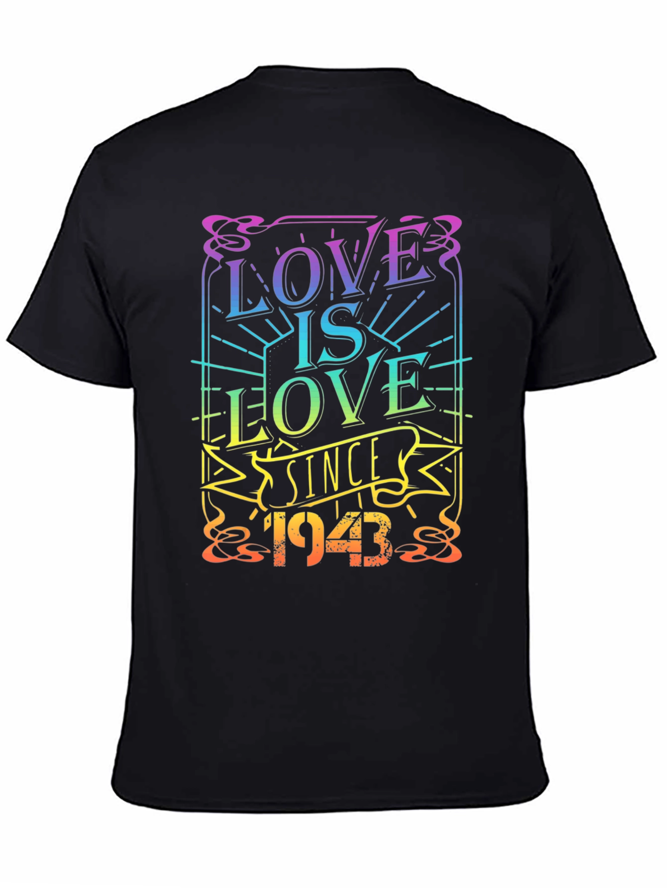 Love Is Love Since 1943 Black Pride T-Shirt