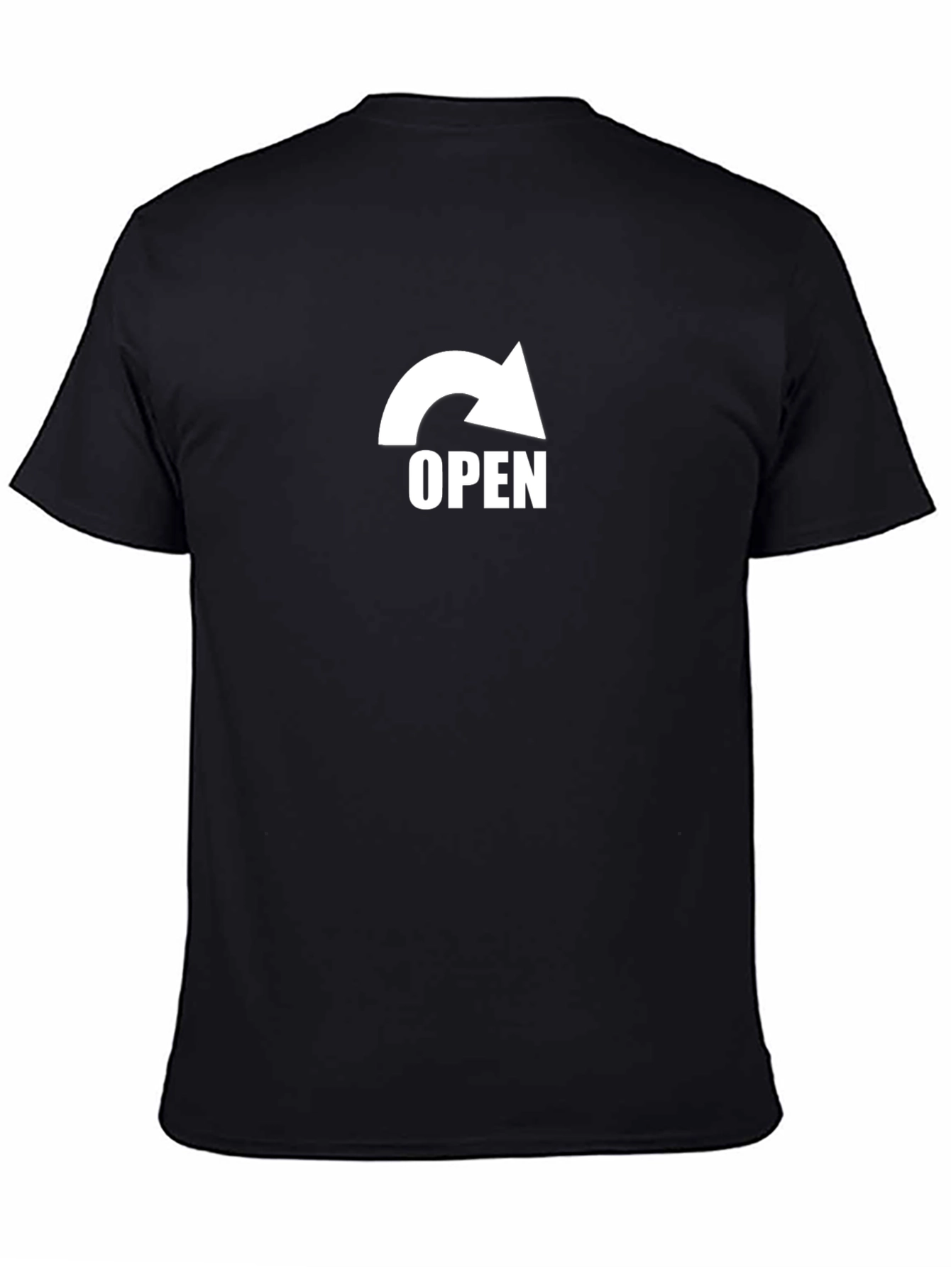 Open Arrow Graphic Black T-Shirt