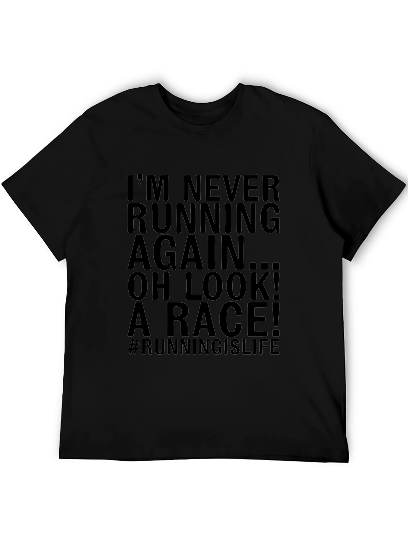 Funny Running T-Shirt - Never Running Again Race Tee