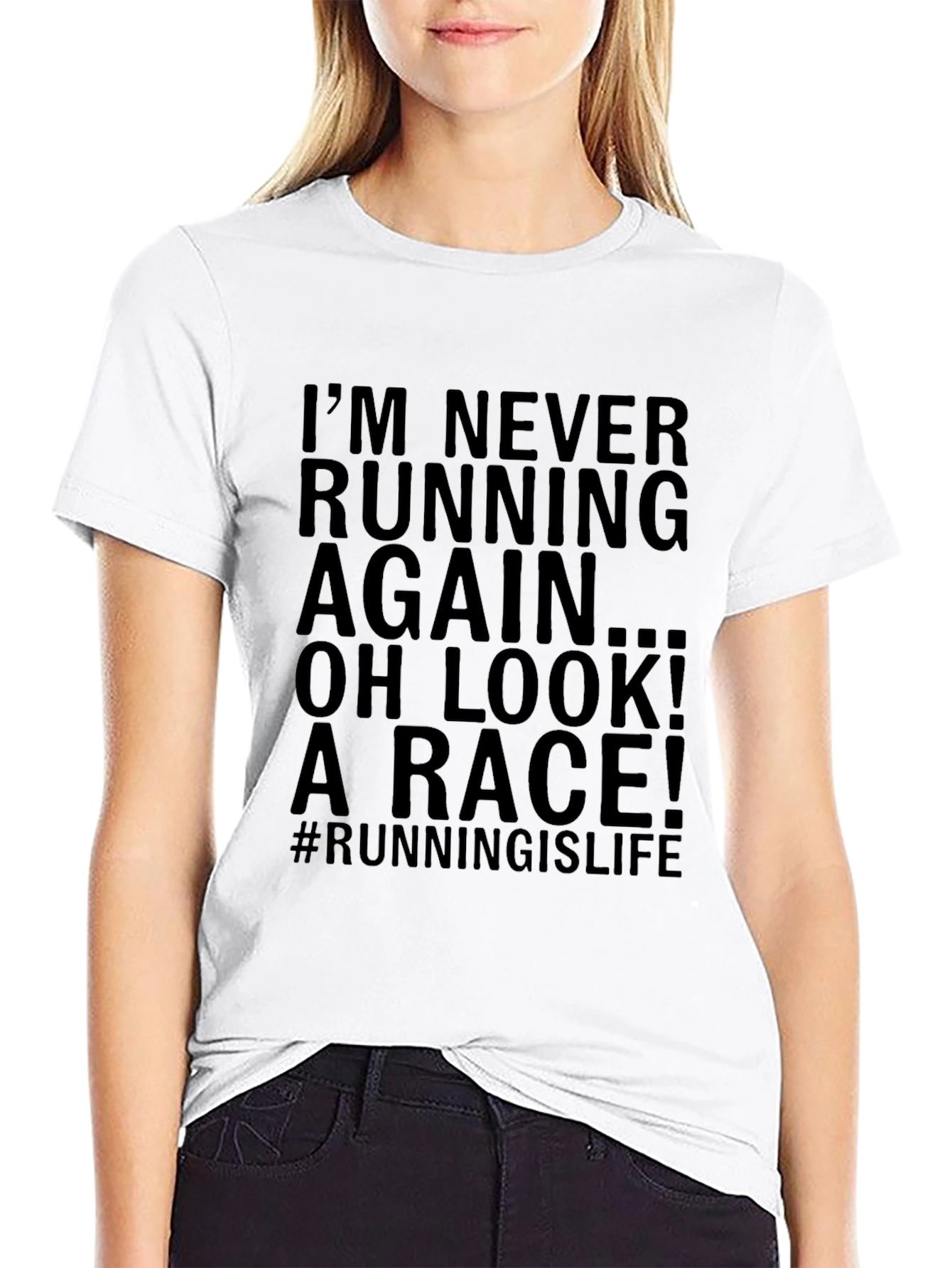 Funny Running T-Shirt - Never Running Again Race Tee