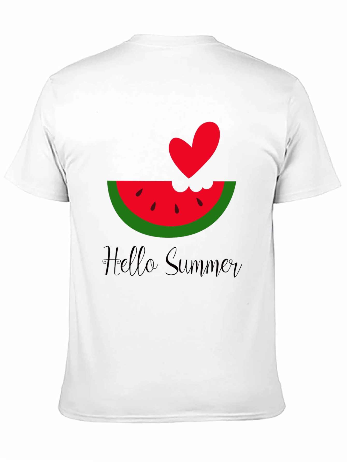Hello Summer Watermelon Heart Tee