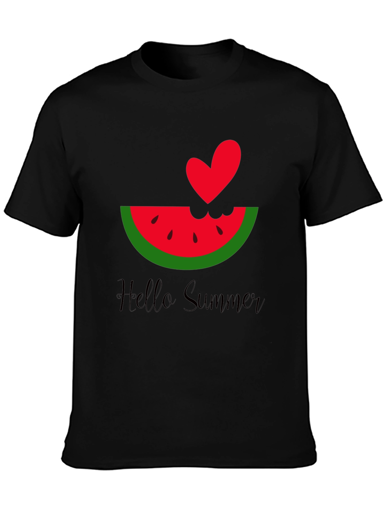 Hello Summer Watermelon Heart Tee
