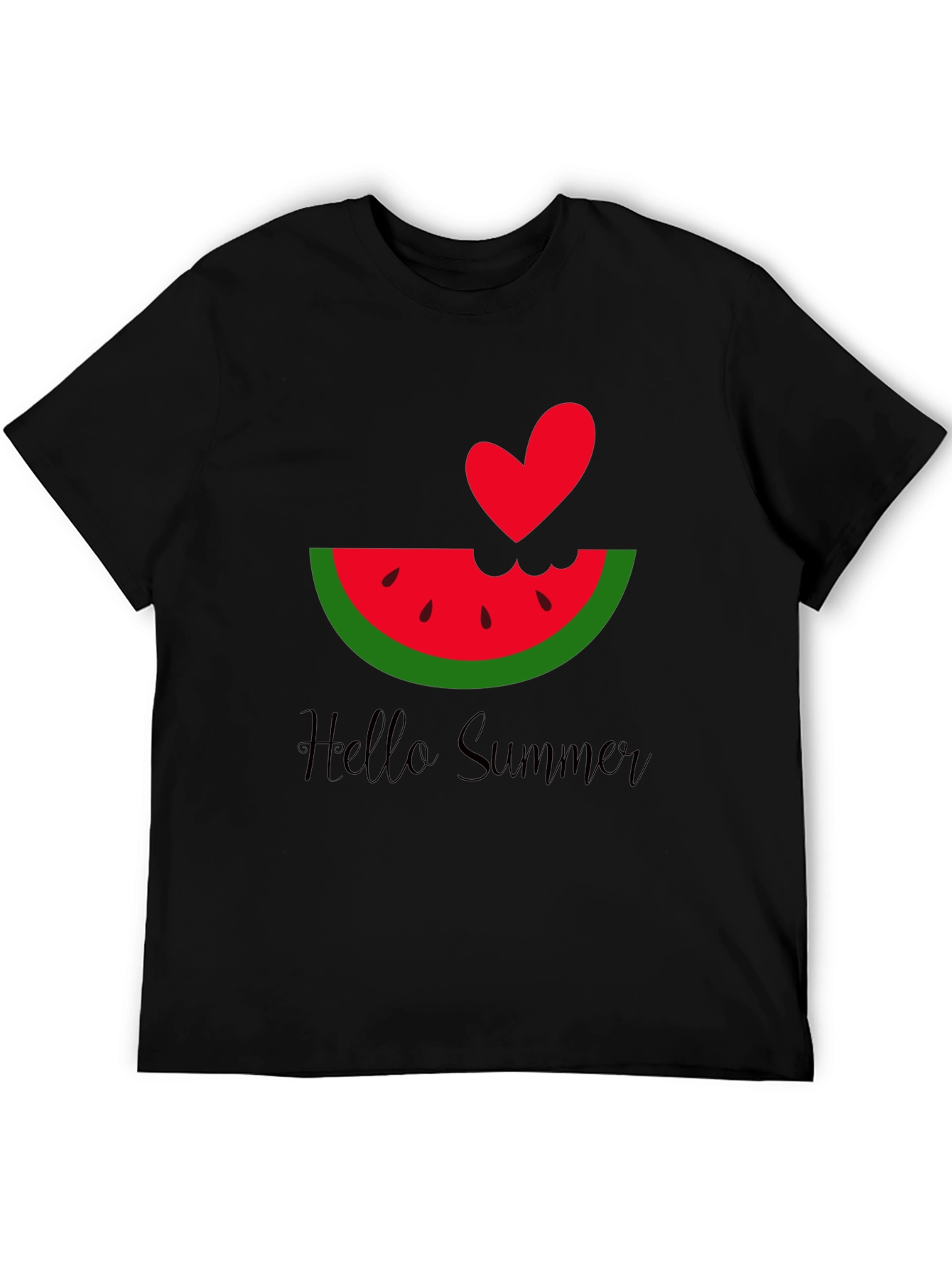 Hello Summer Watermelon Heart Tee