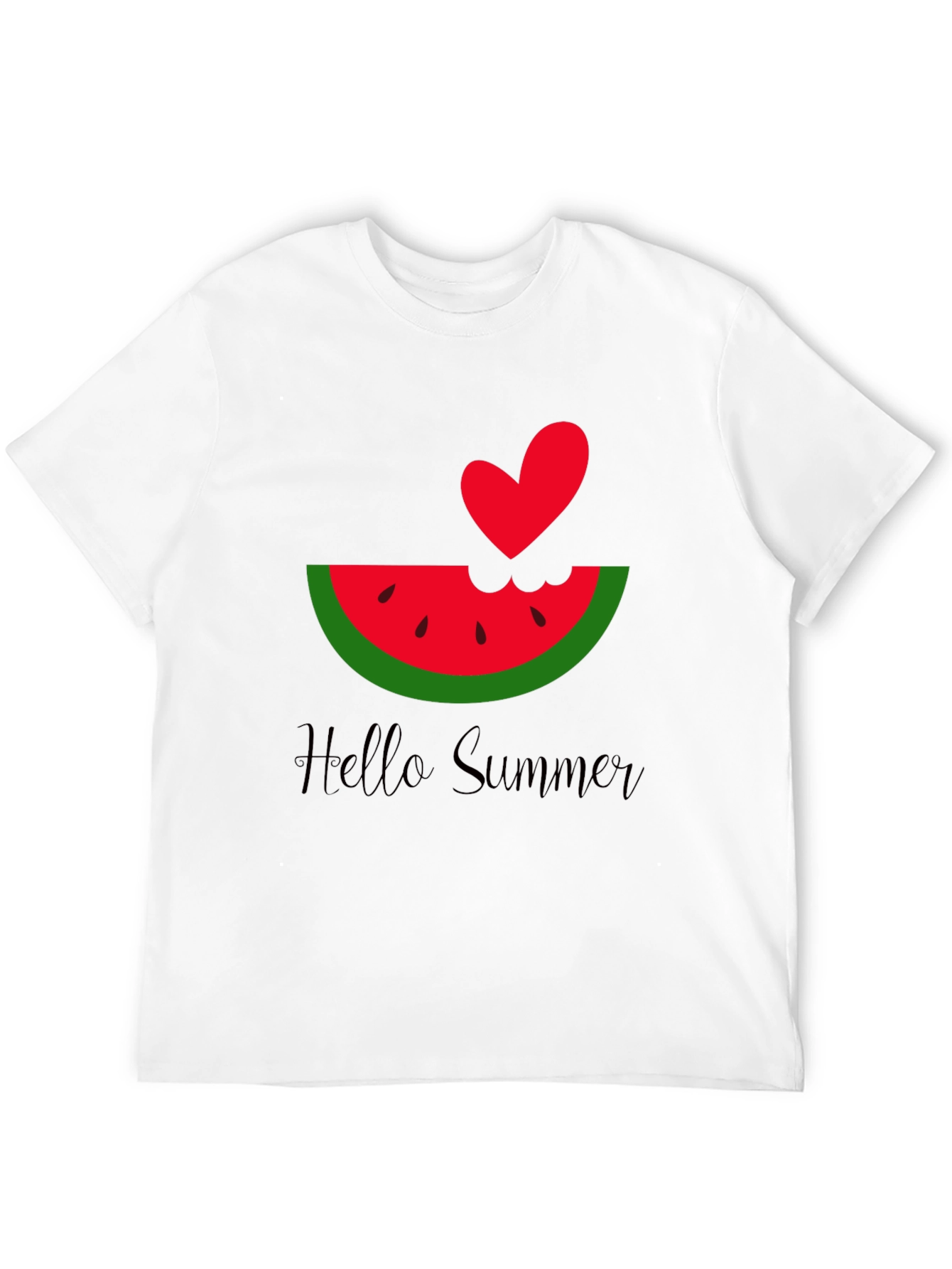 Hello Summer Watermelon Heart Tee