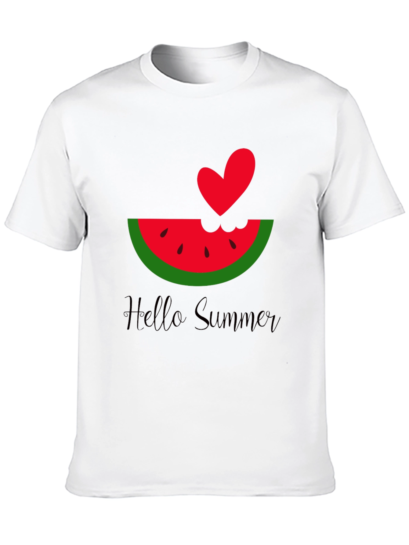 Hello Summer Watermelon Heart Tee