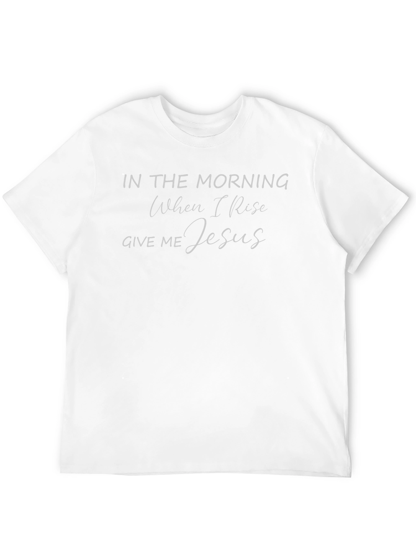 In The Morning Give Me Jesus Black T-Shirt