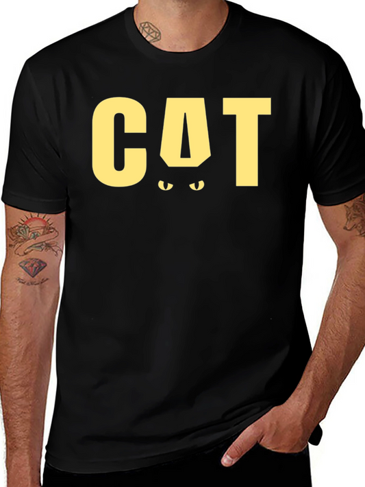 Cat Eyes T-Shirt: Black Cat Graphic Tee