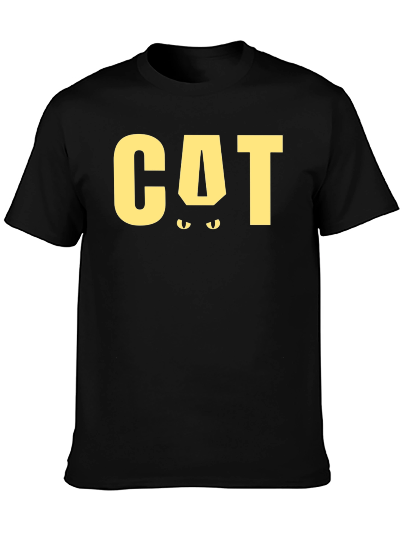 Cat Eyes T-Shirt: Black Cat Graphic Tee