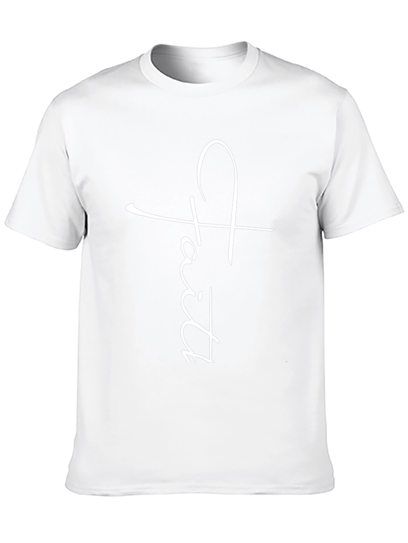 Faith Cross Graphic Black T-Shirt - Religious Apparel