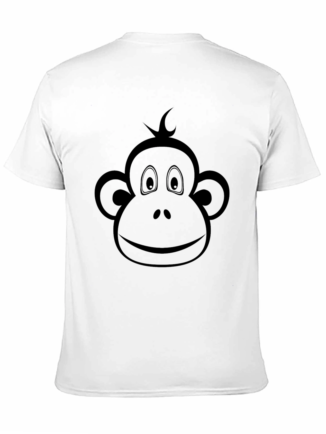 Monkey Face Graphic Tee - Cool Crew Neck T-Shirt