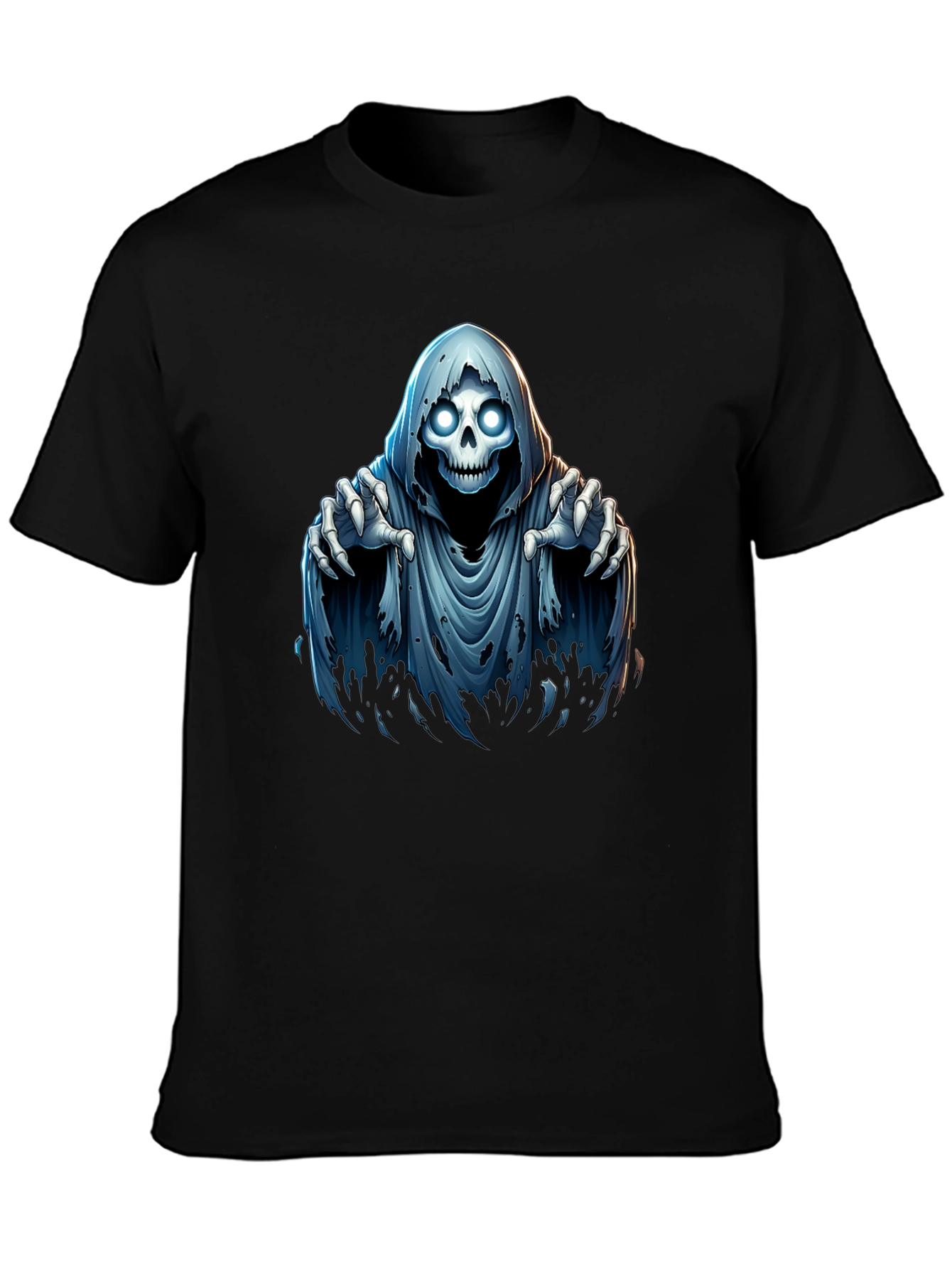 Grim Reaper Graphic T-Shirt - Spooky Halloween Design