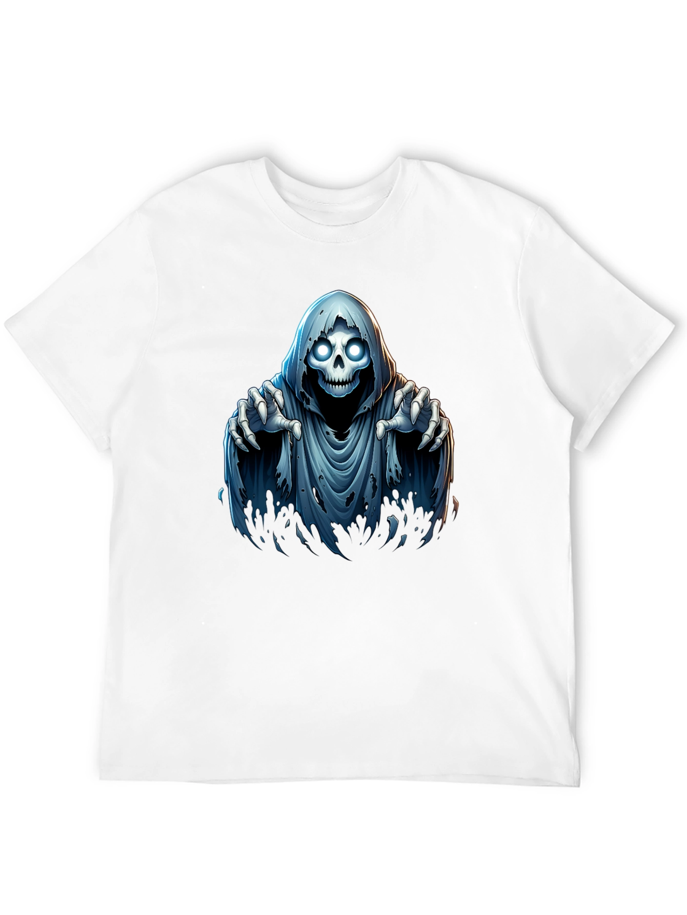 Grim Reaper Graphic T-Shirt - Spooky Halloween Design