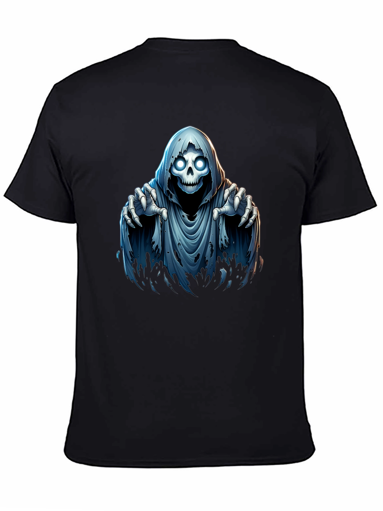 Grim Reaper Graphic T-Shirt - Spooky Halloween Design