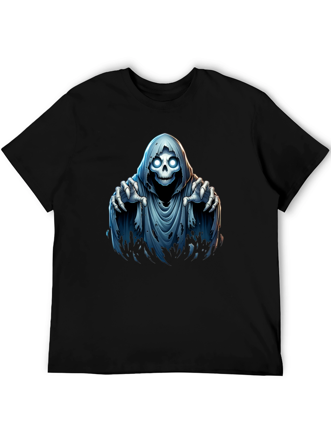 Grim Reaper Graphic T-Shirt - Spooky Halloween Design