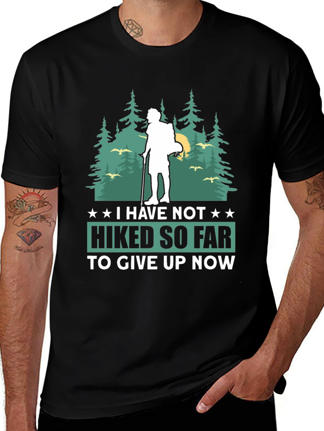 Hiking Adventure T-Shirt - Never Give Up!