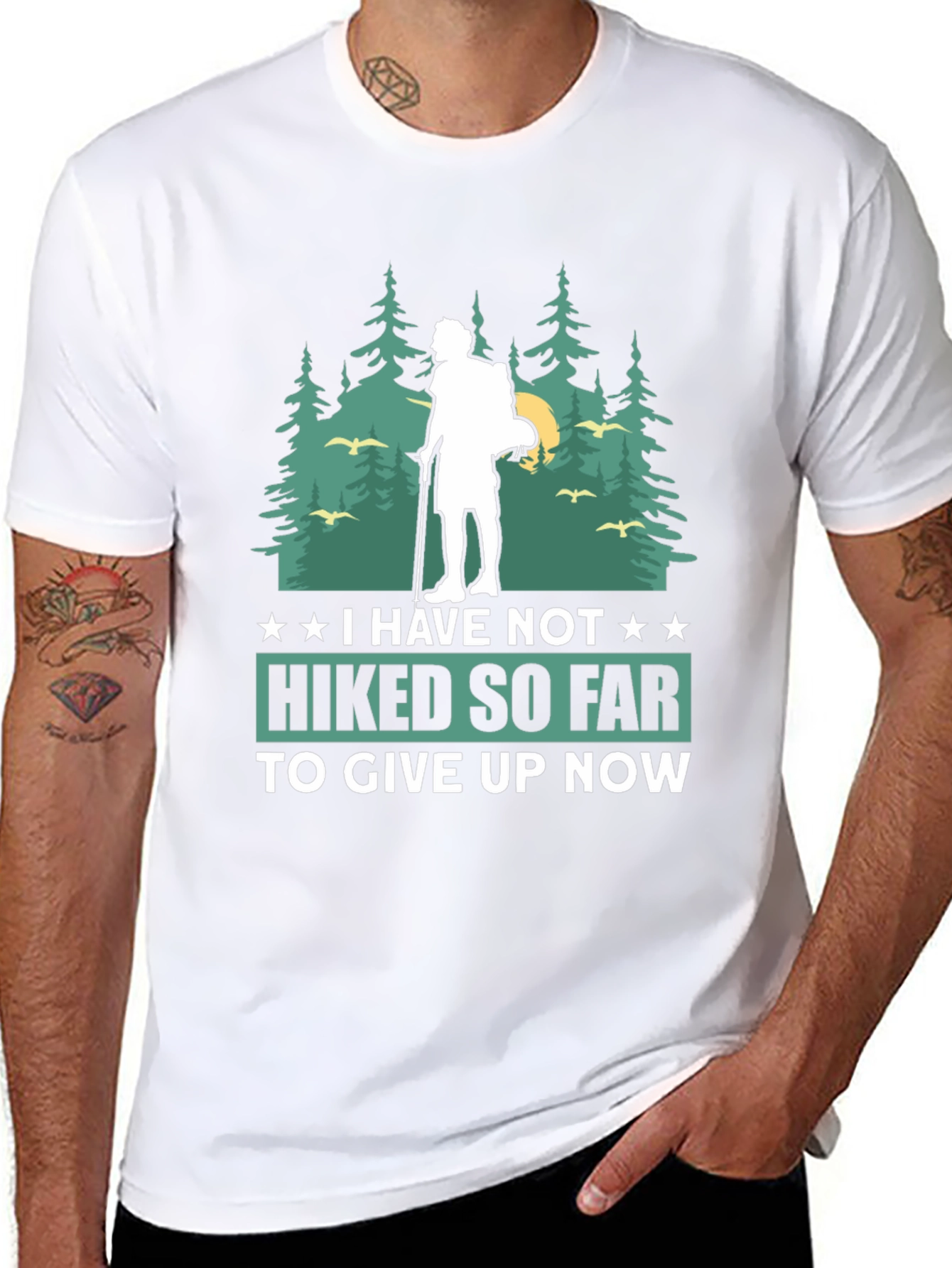 Hiking Adventure T-Shirt - Never Give Up!