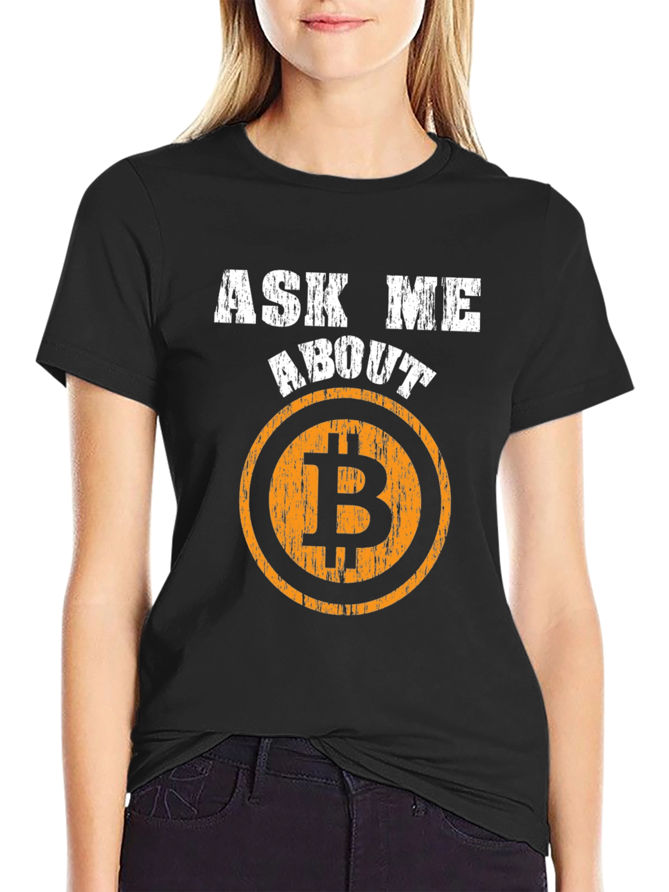 Ask Me About Bitcoin T-Shirt - Crypto Currency Tee