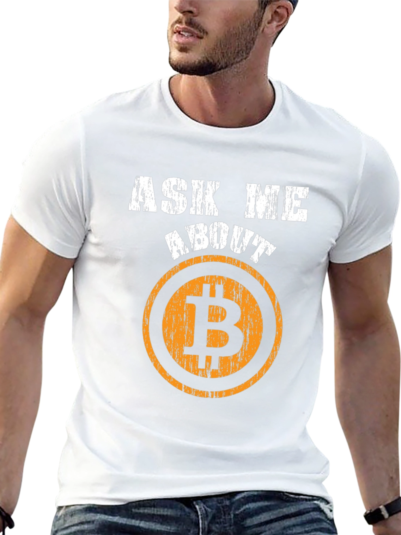 Ask Me About Bitcoin T-Shirt - Crypto Currency Tee