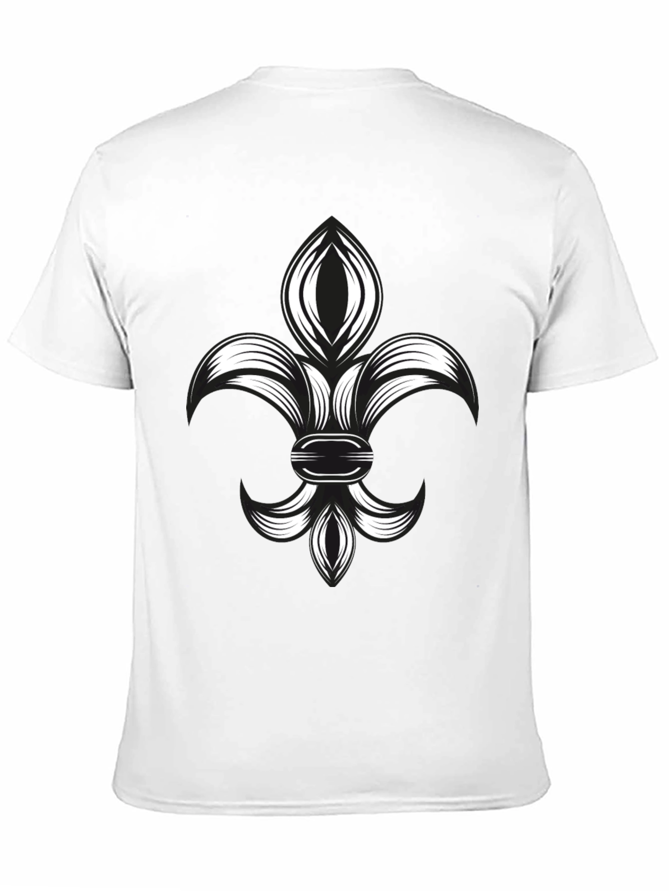 Fleur-de-Lis Graphic Tee - Stylish Black T-Shirt