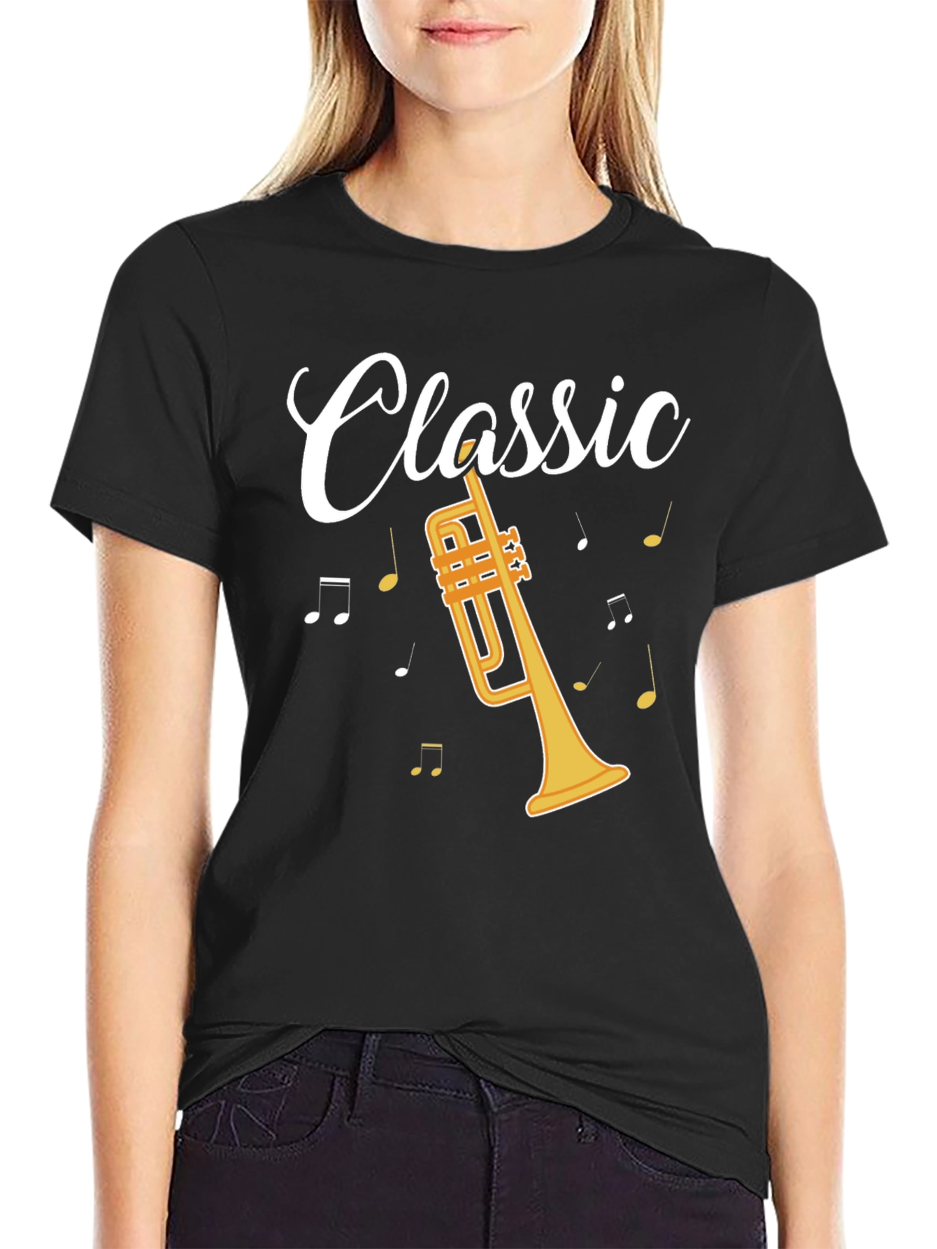 Classic Trumpet Graphic Tee - Musicians Style