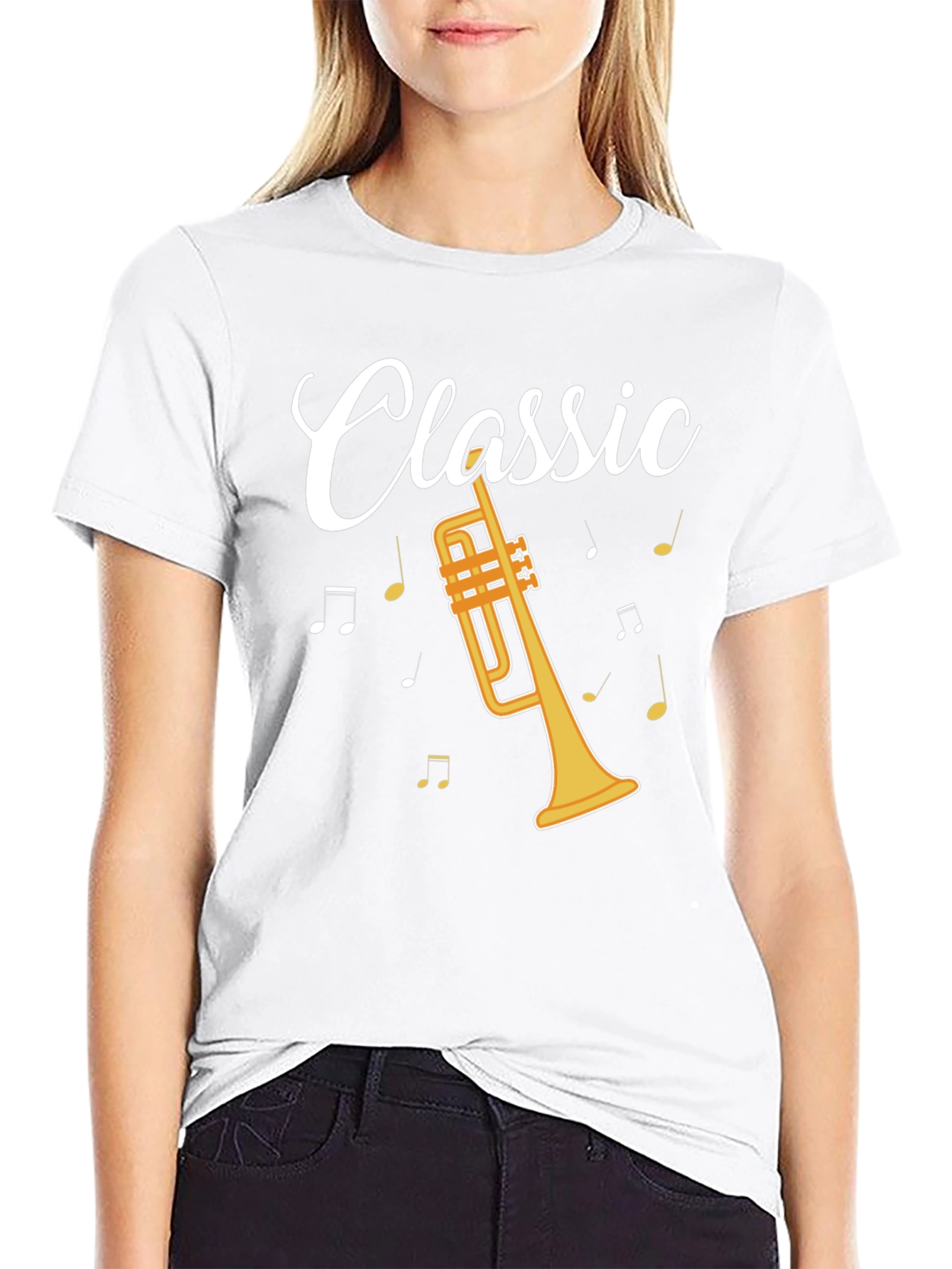 Classic Trumpet Graphic Tee - Musicians Style