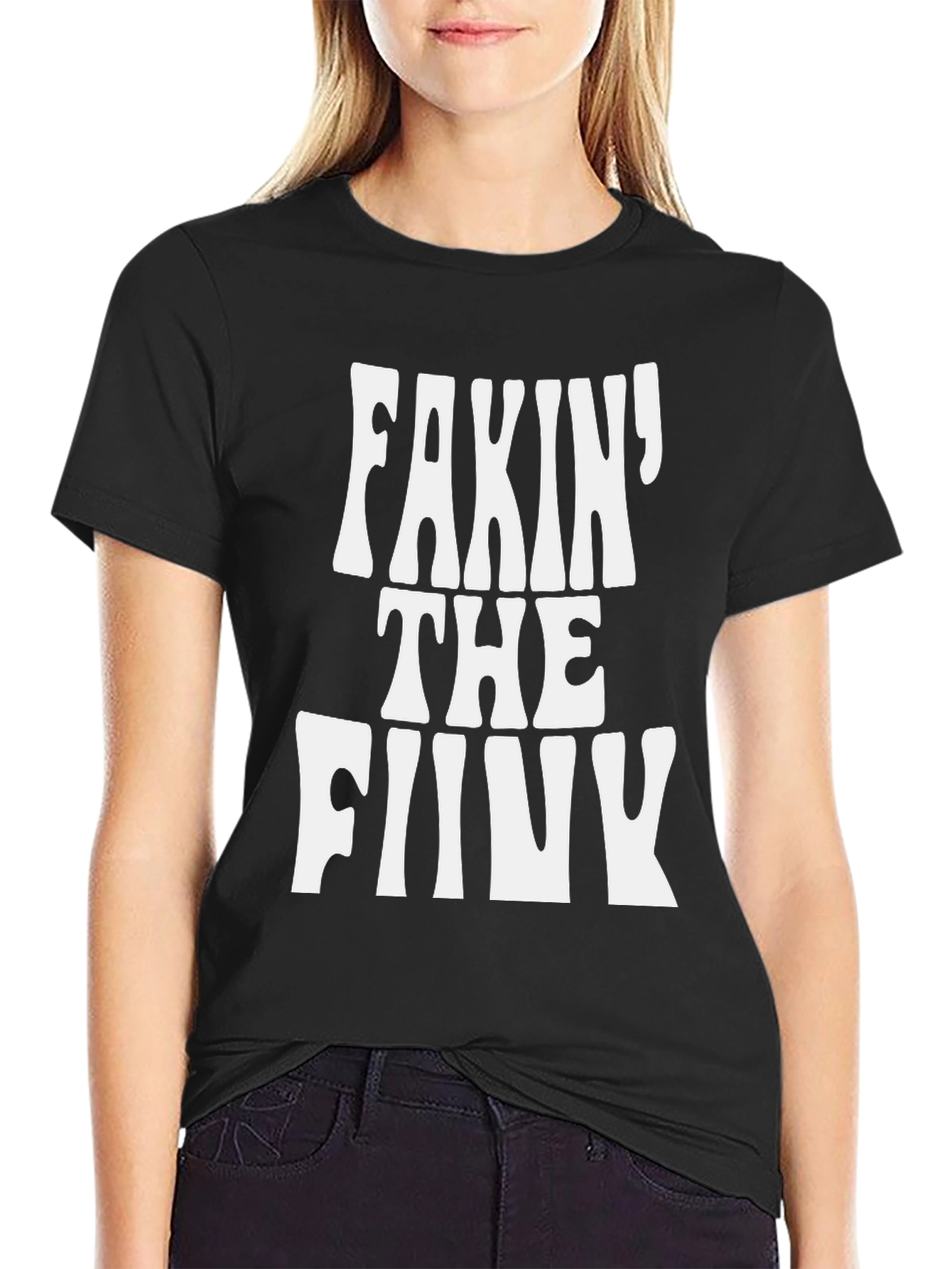Fakin the Funk Graphic Tee - Black Cotton T-Shirt