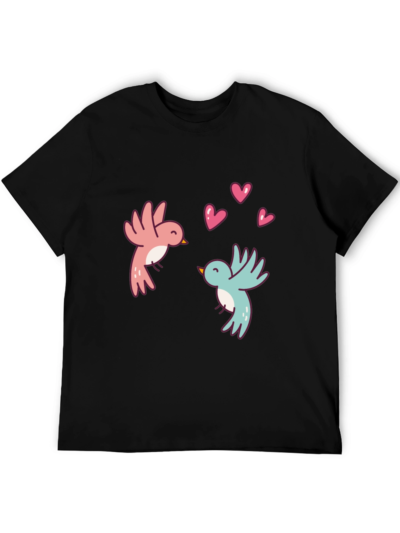 Love Birds Graphic Tee - Black