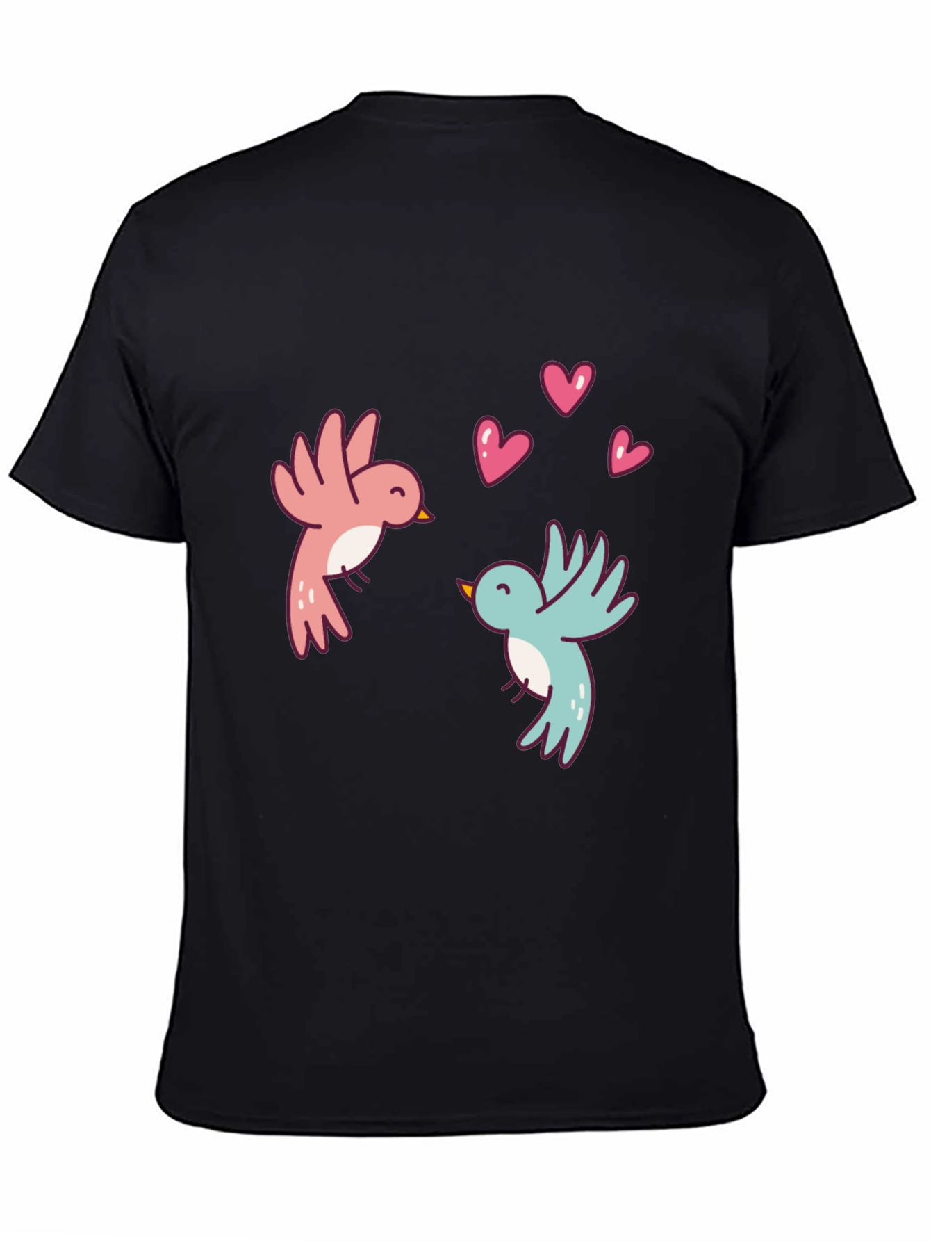 Love Birds Graphic Tee - Black