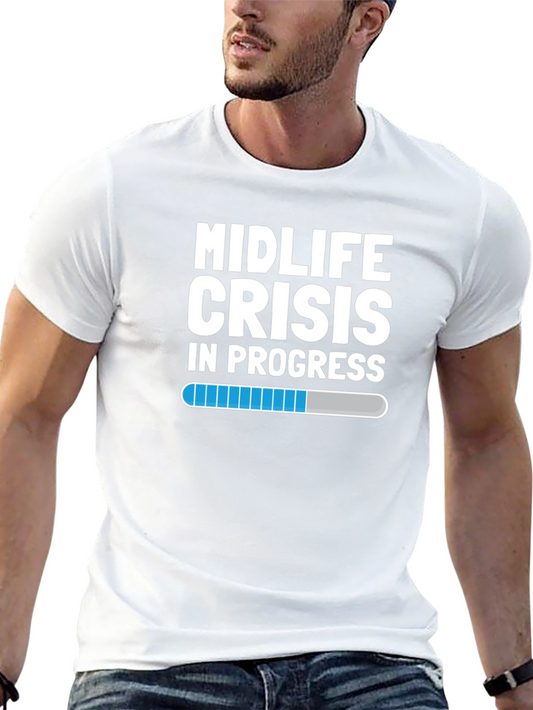 Midlife Crisis Humor Graphic T-Shirt