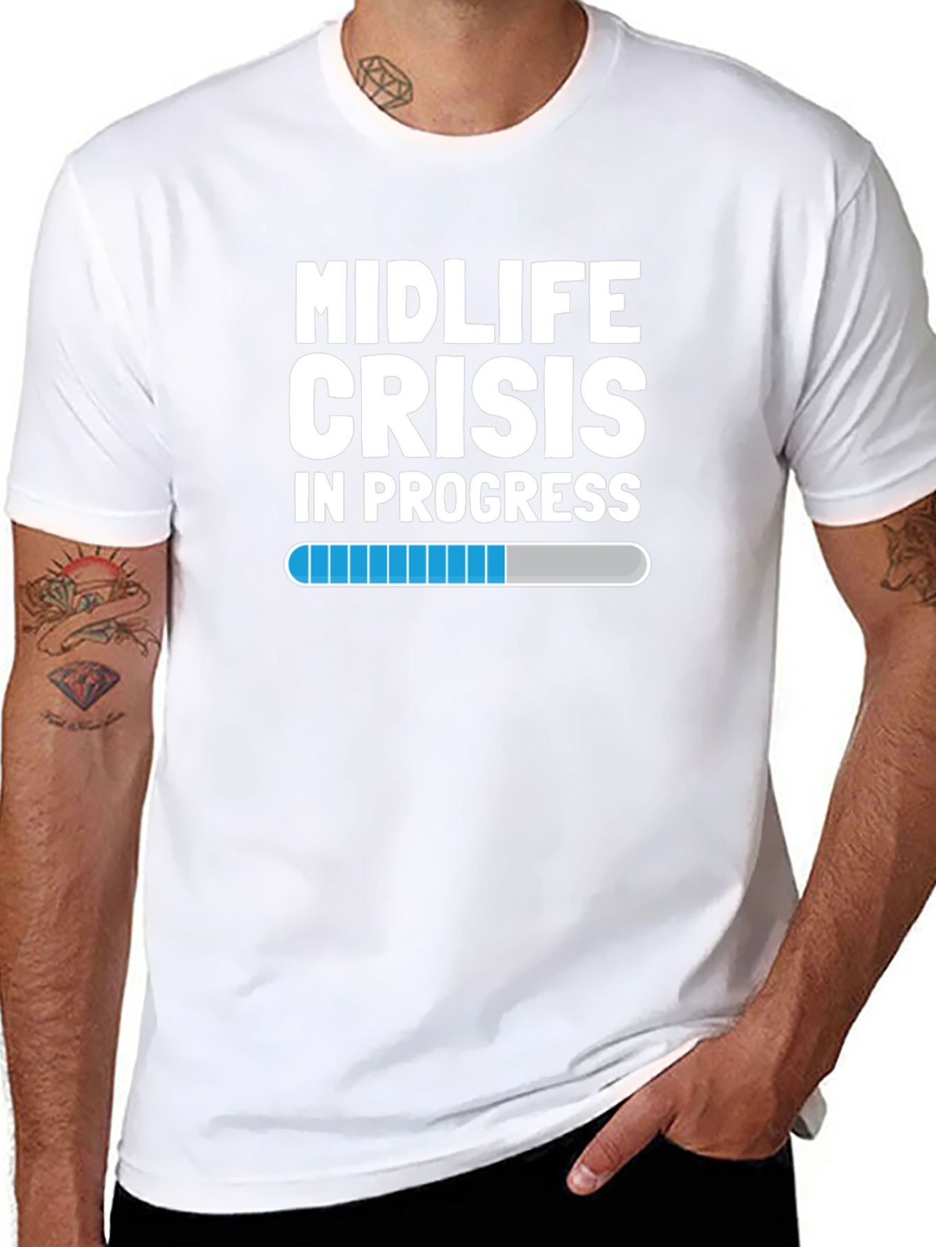 Midlife Crisis Humor Graphic T-Shirt