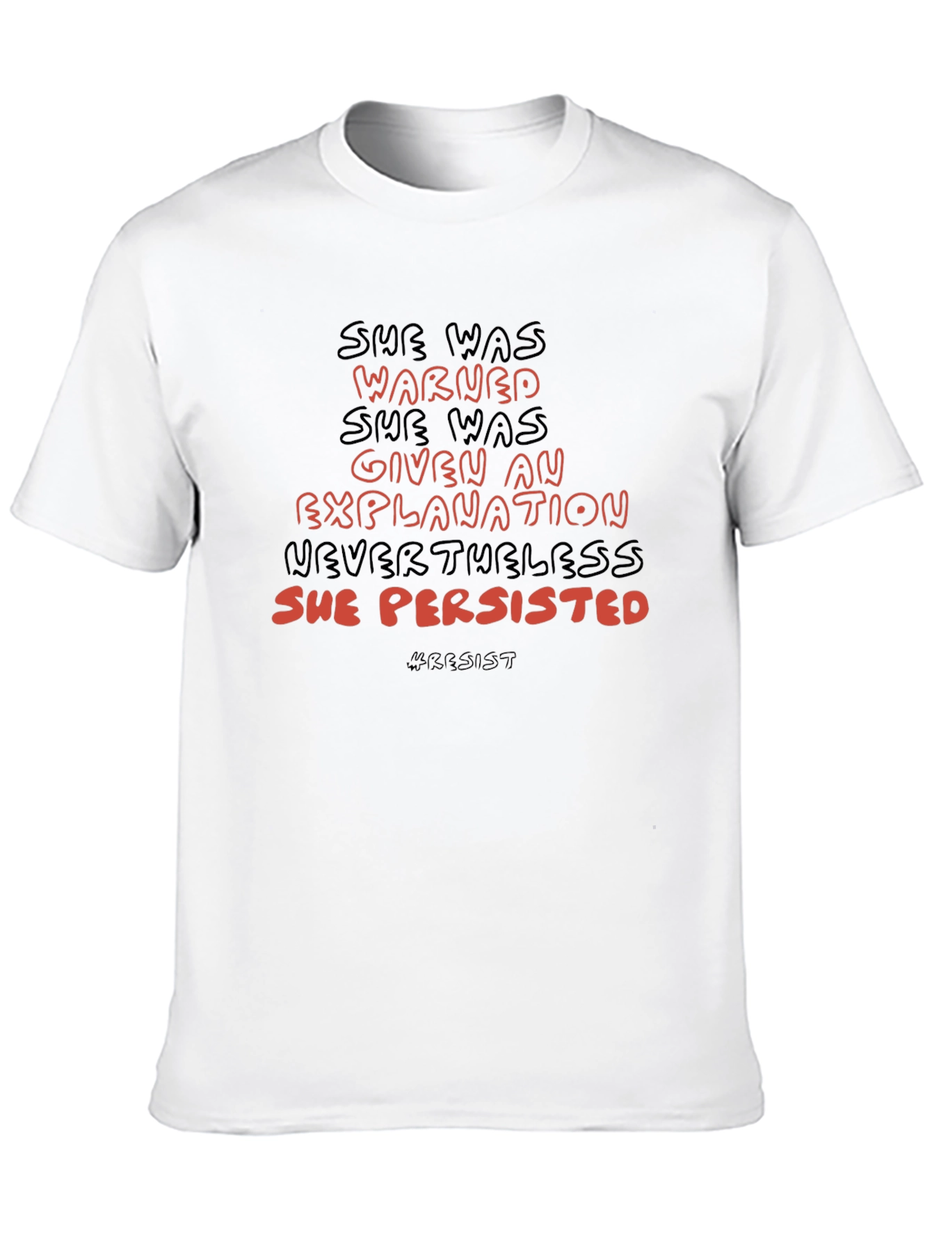 She Persisted Black T-Shirt