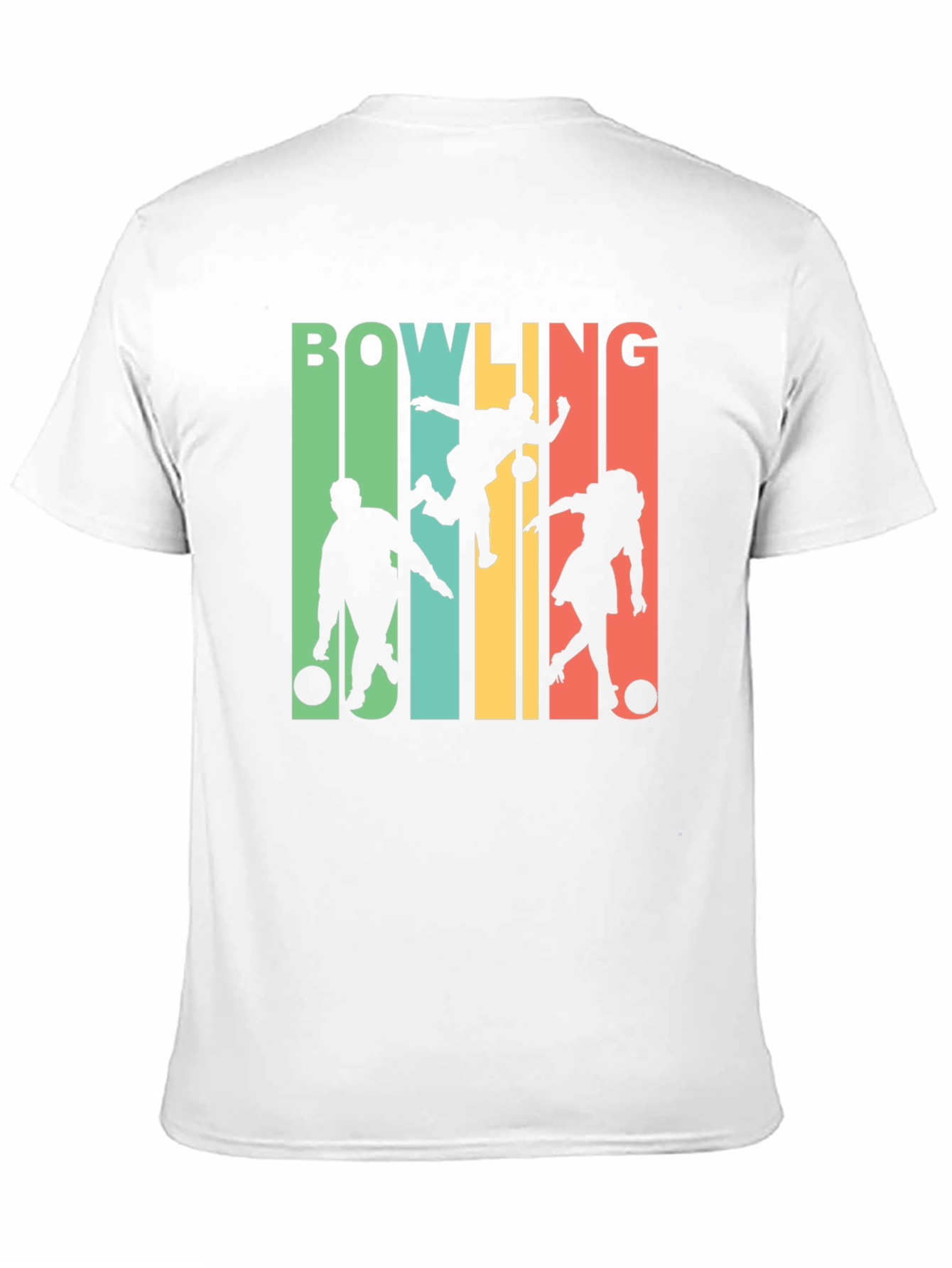 Retro Bowling T-Shirt Bowling Silhouette Tee