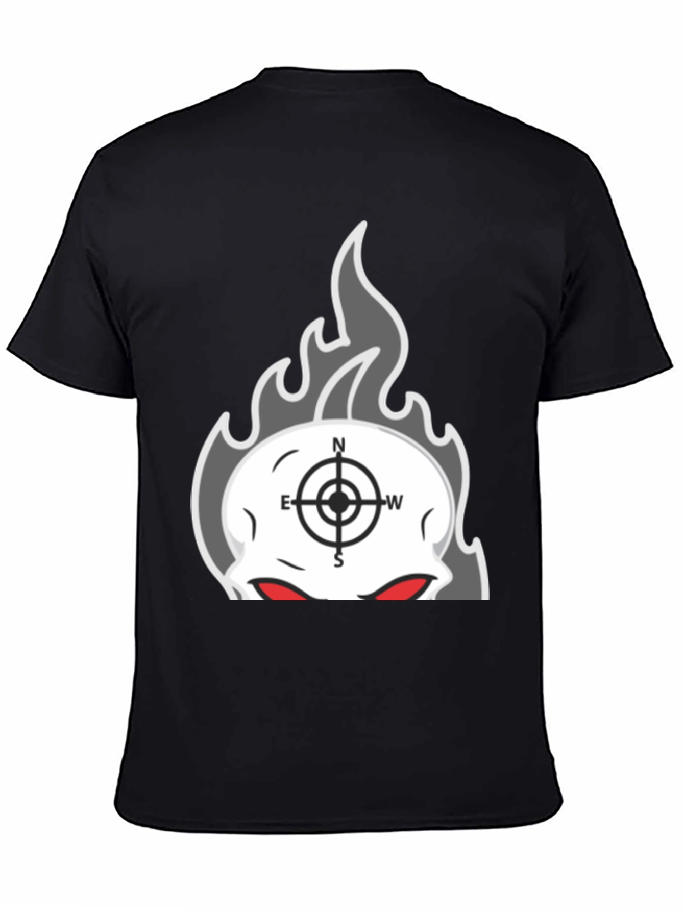 Skull Compass Graphic T-Shirt