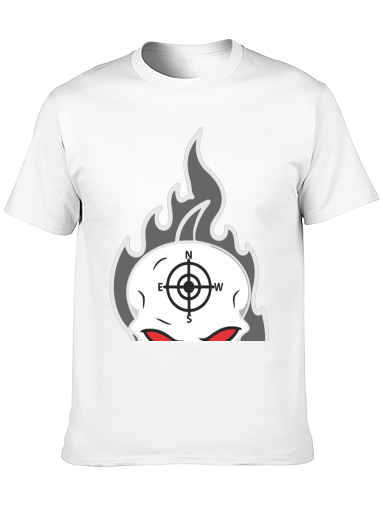 Skull Compass Graphic T-Shirt