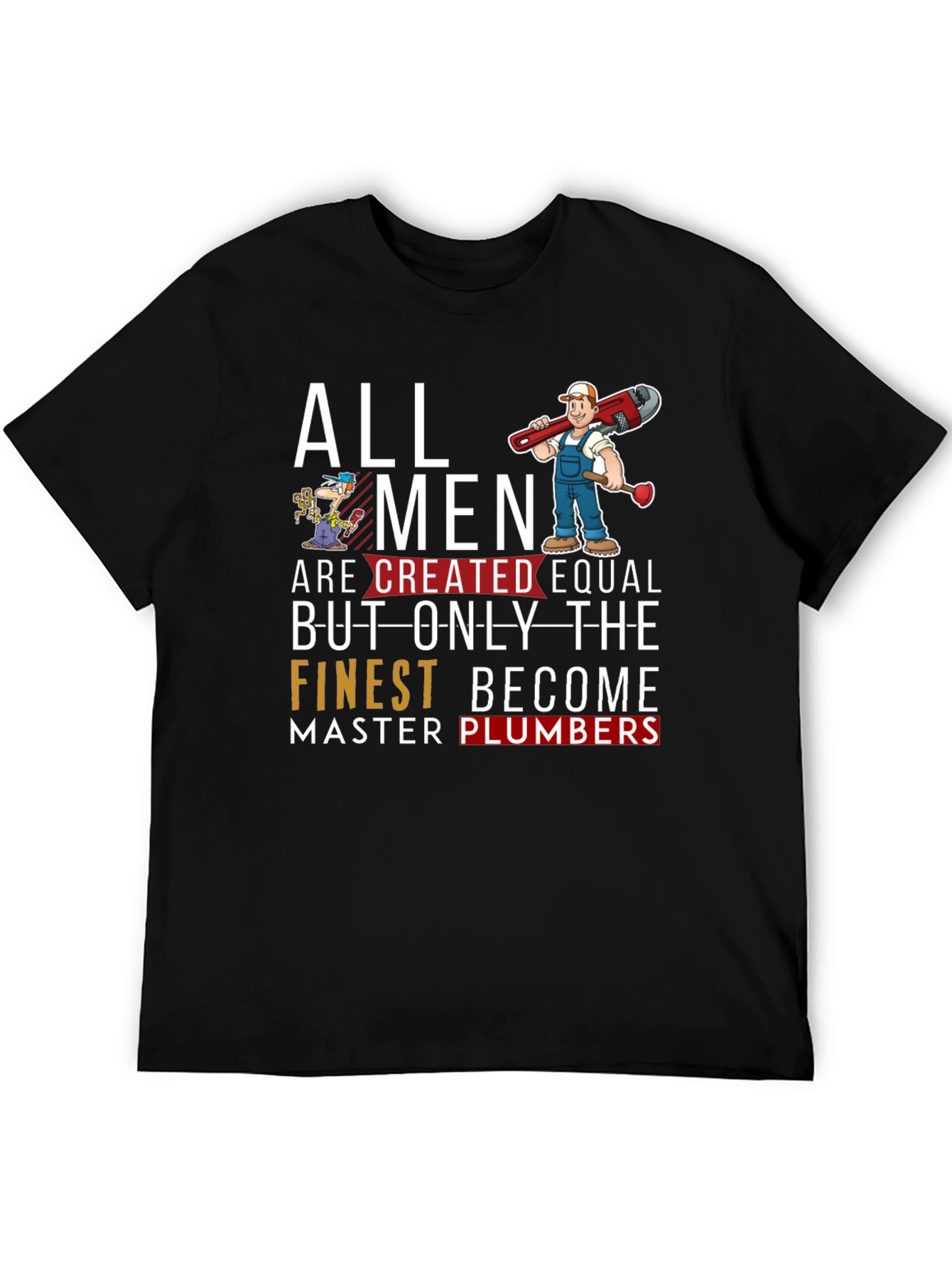Master Plumber Graphic T-Shirt - Black