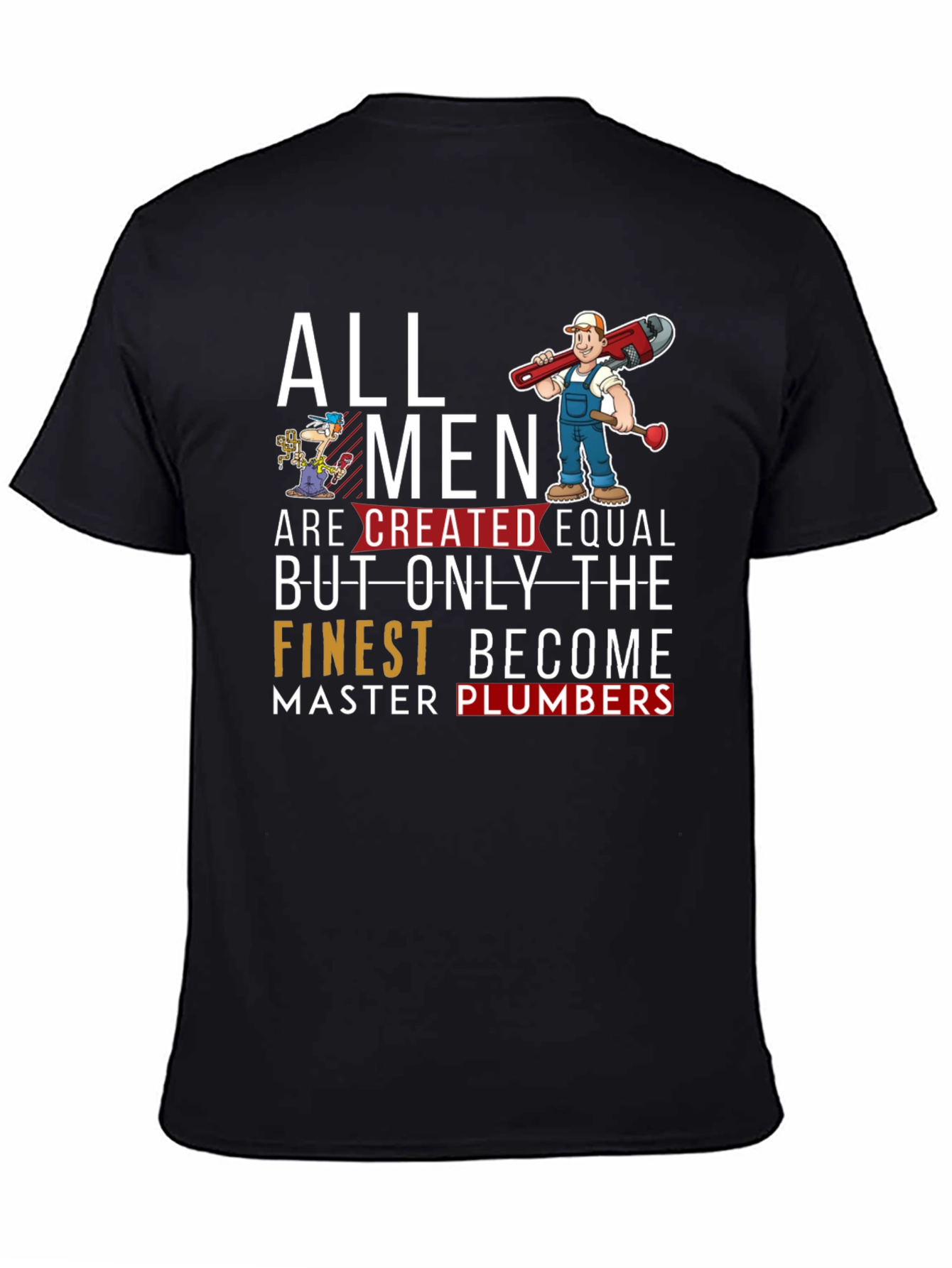 Master Plumber Graphic T-Shirt - Black