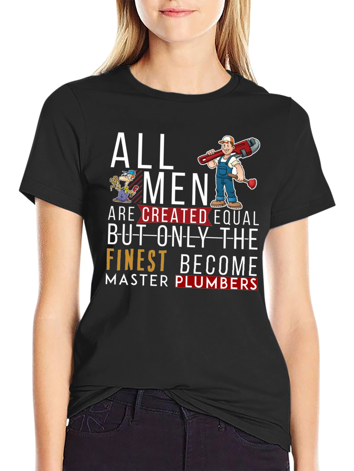 Master Plumber Graphic T-Shirt - Black