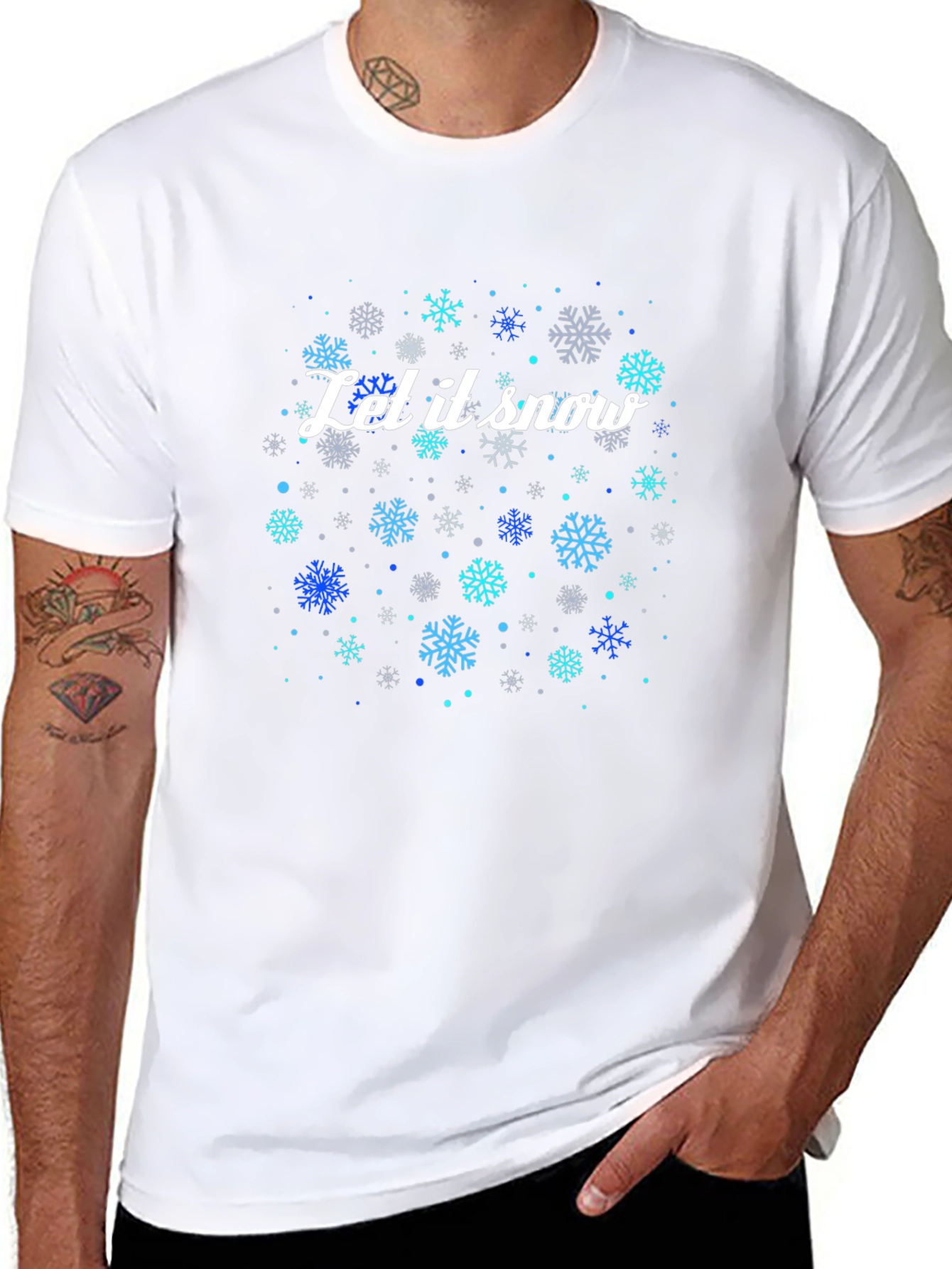 Let it Snow T-Shirt - Festive Winter Tee