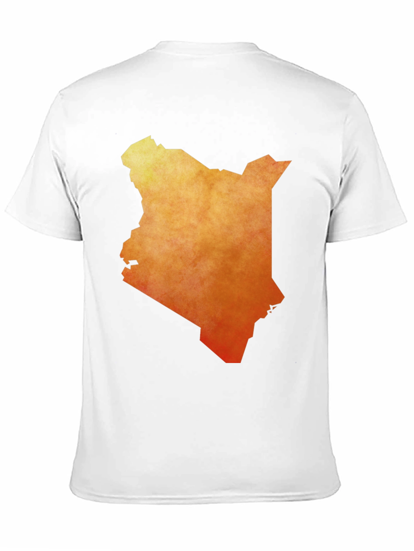 Kenya Map Graphic Tee - Black Cotton T-Shirt