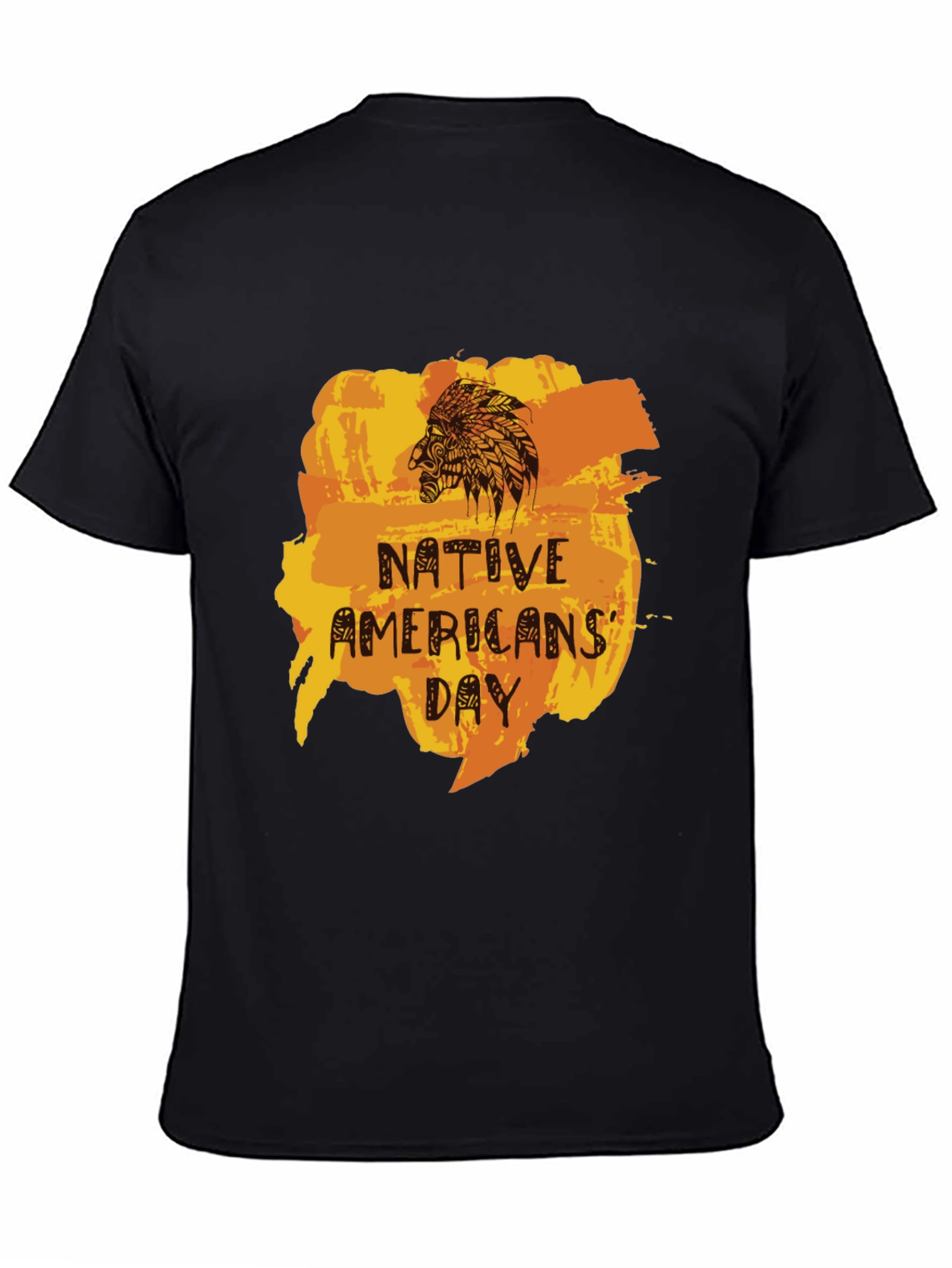 Native Americans Day Graphic Tee - Unisex Black T-Shirt