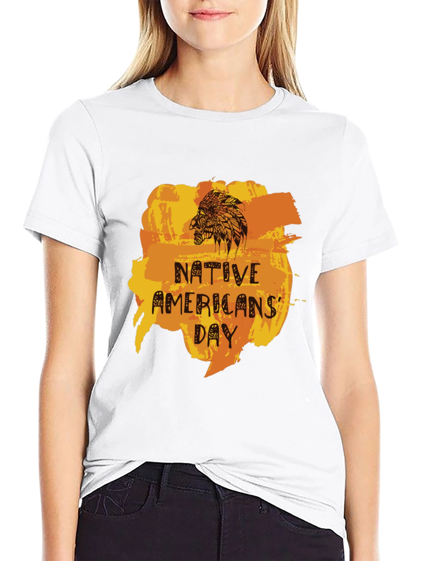 Native Americans Day Graphic Tee - Unisex Black T-Shirt