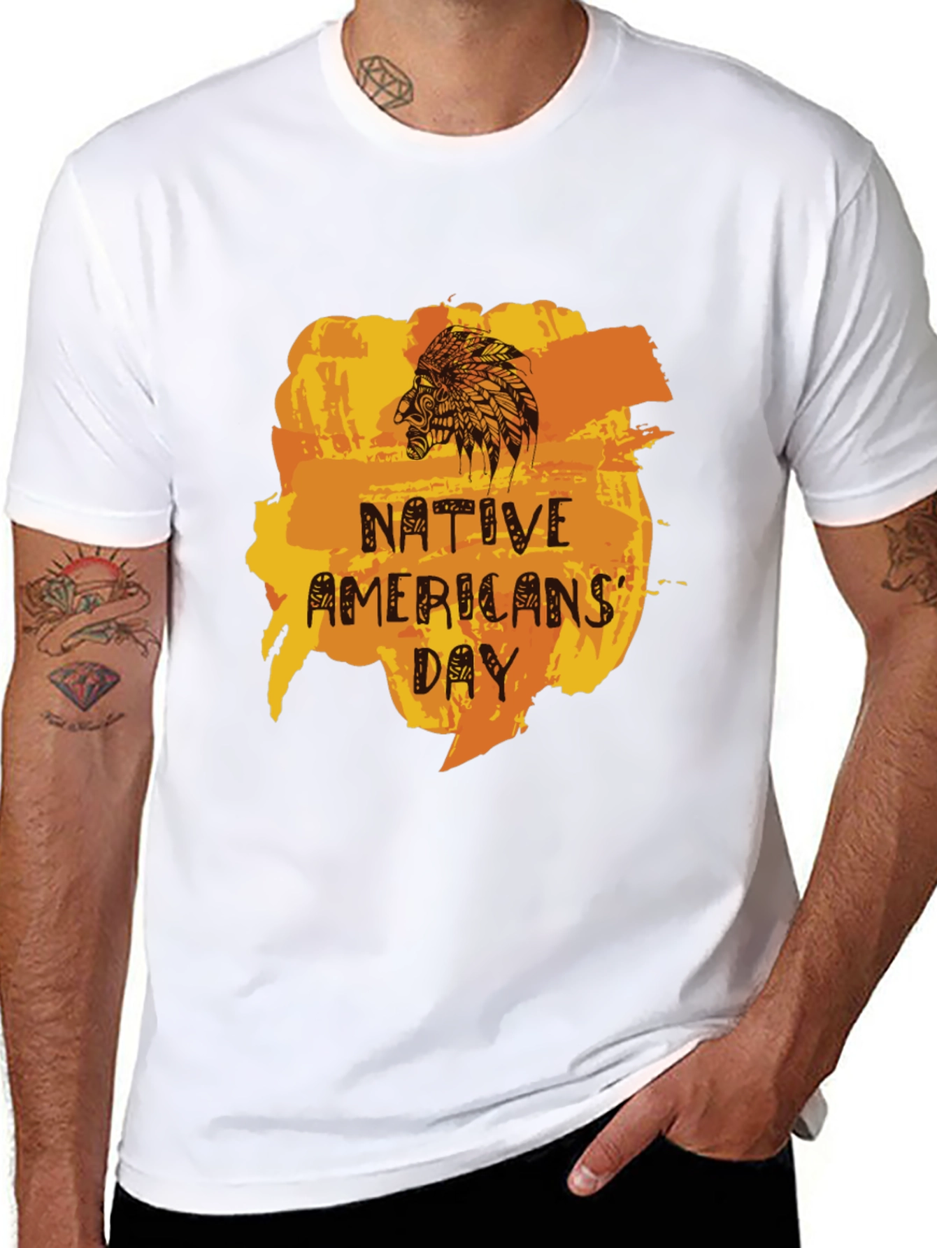 Native Americans Day Graphic Tee - Unisex Black T-Shirt