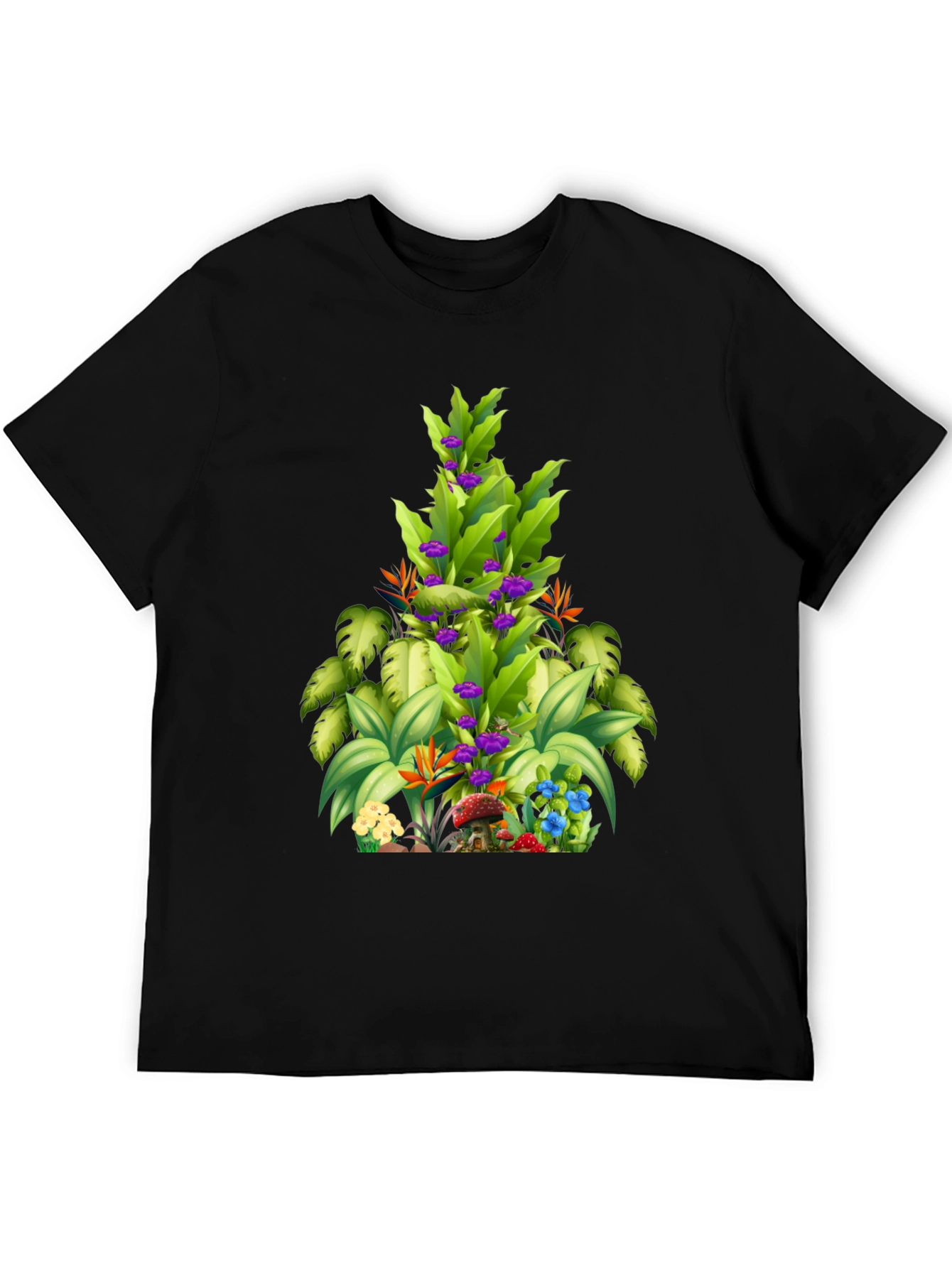 Tropical Plant Graphic T-Shirt