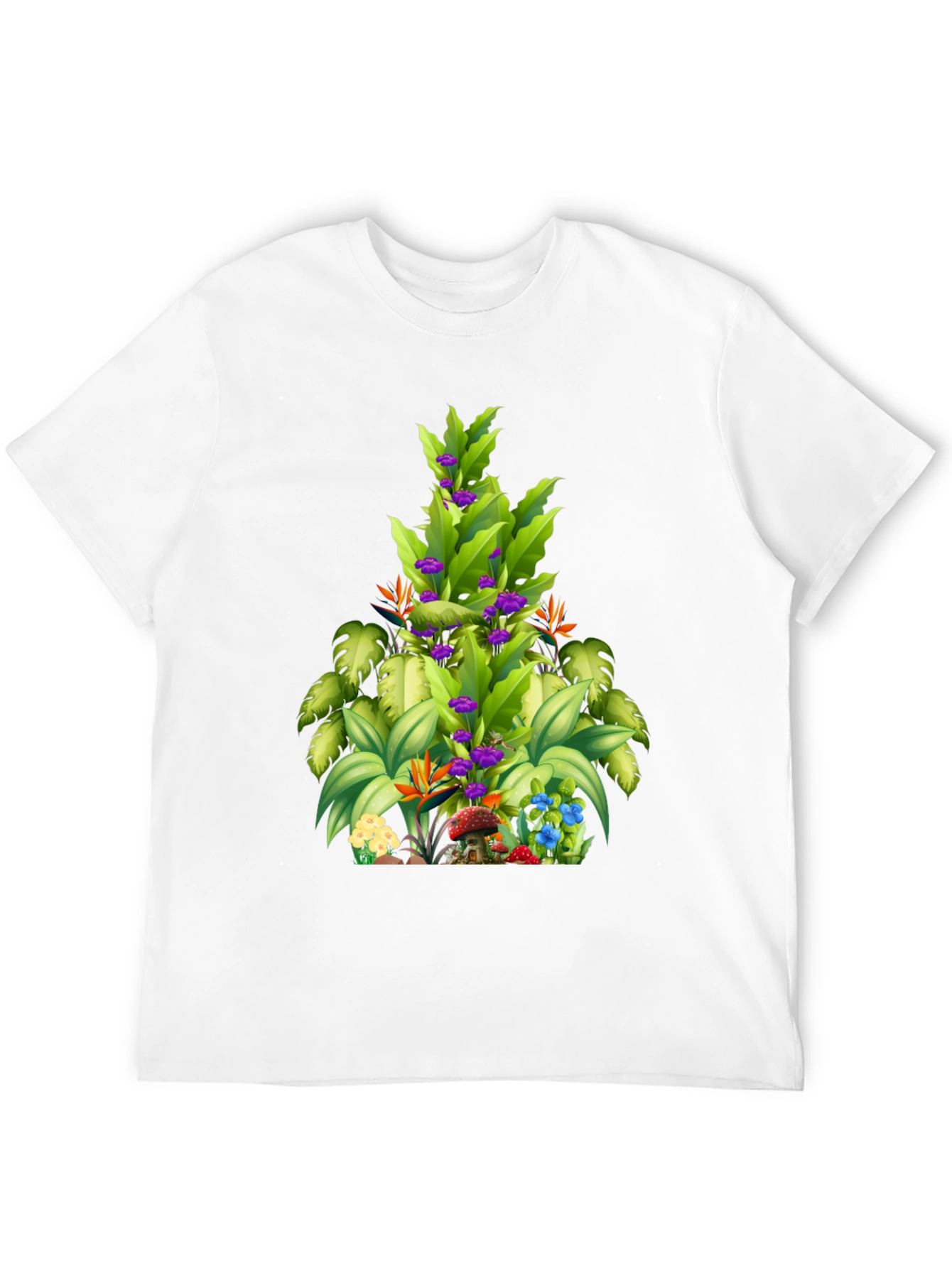 Tropical Plant Graphic T-Shirt