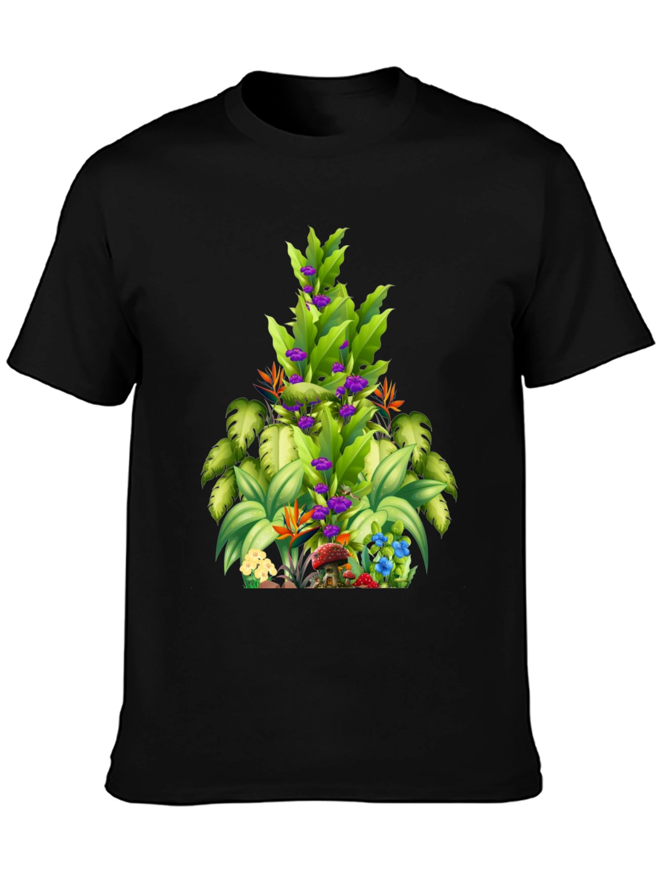 Tropical Plant Graphic T-Shirt