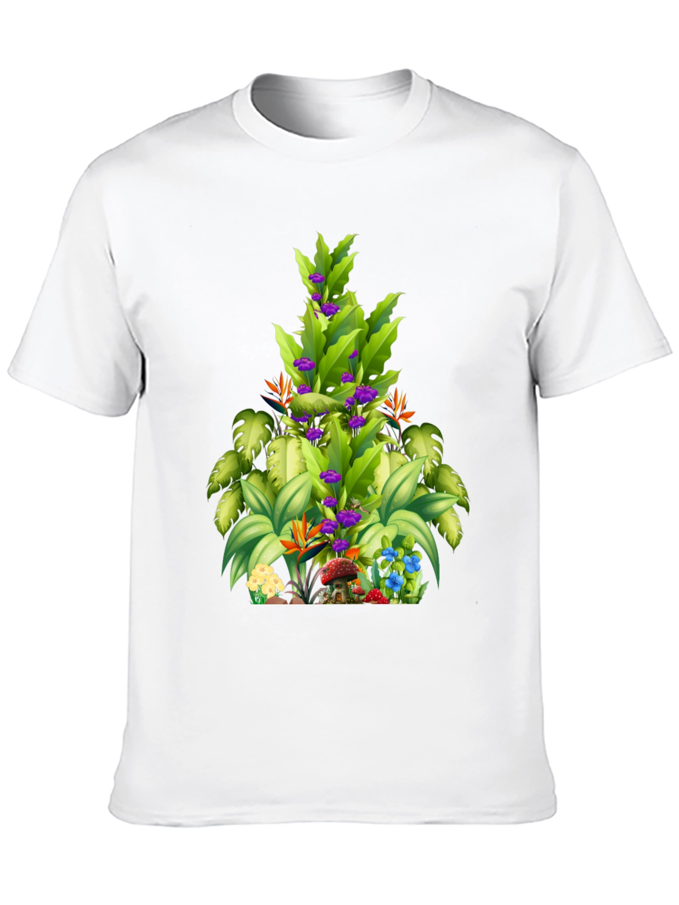 Tropical Plant Graphic T-Shirt