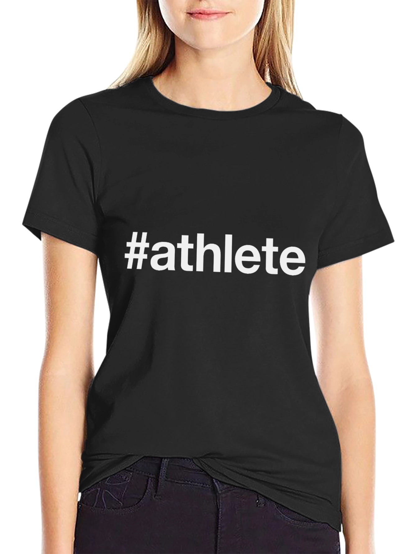 #Athlete Graphic Tee - Black Unisex T-Shirt