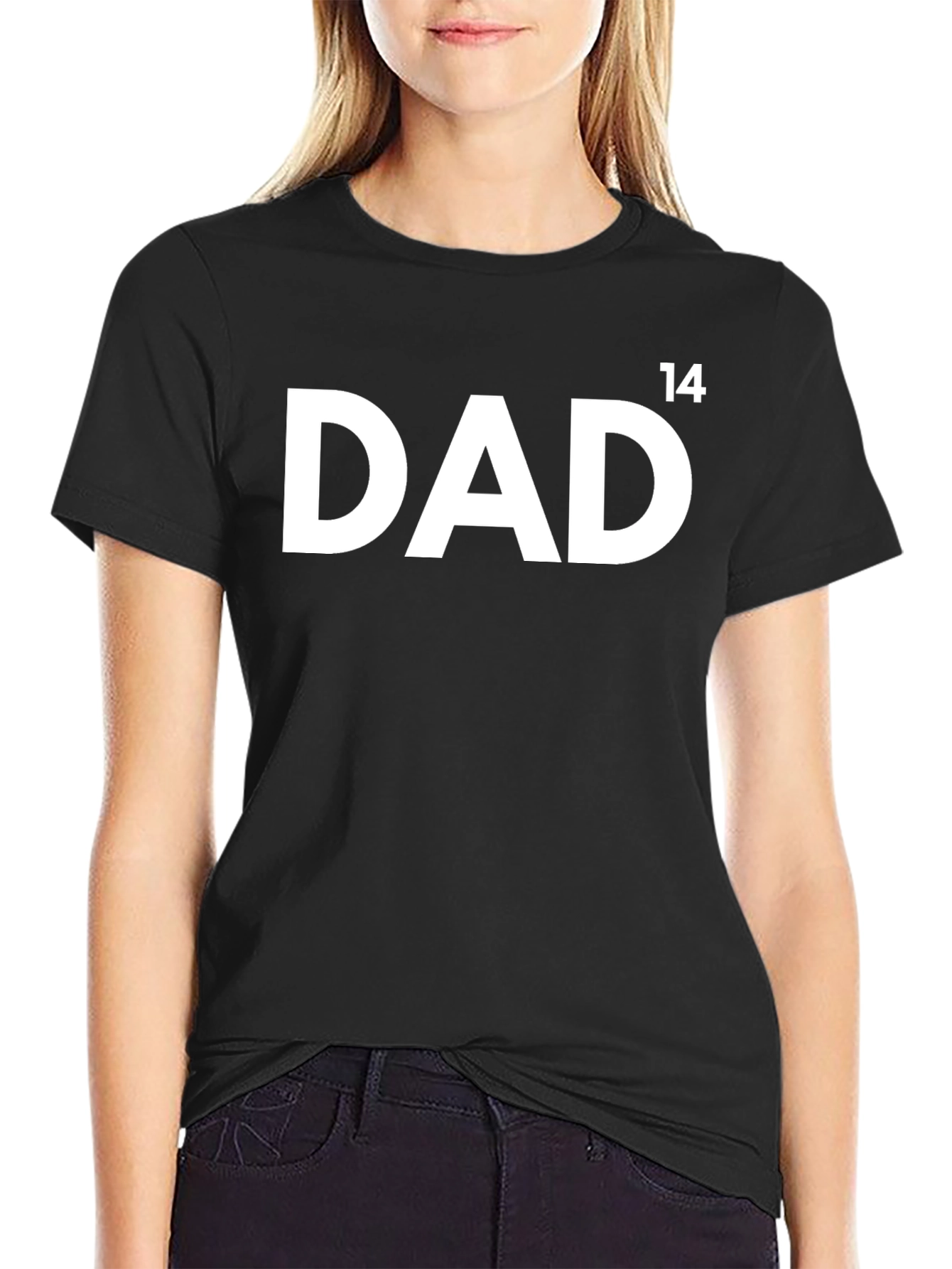 Dad 14 Black T-Shirt - Fathers Day Gift Idea
